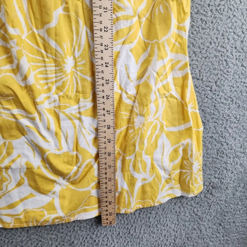 Faithfull the Brand Kiera Skirt Women's 4 Marigold Smocked Waist Band - Picture 6 of 15